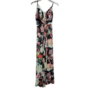 Cachet Black Floral Maxi Dress